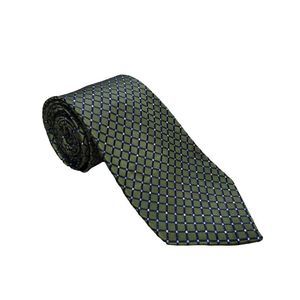 Izod Green Tie With Diamond Design